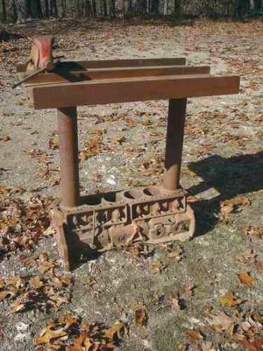 Build a Workbench With an Engine Block Base